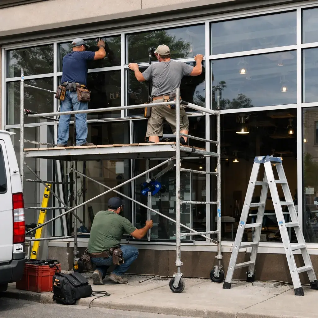 Big Flats — window installation